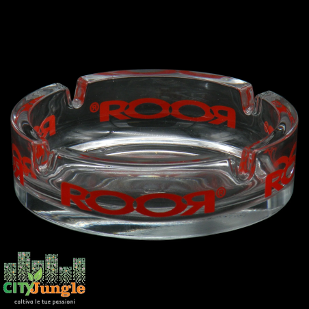 RooR - Posacenere in vetro Rosso