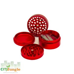 Aerospaced - Grinder 4 parti Ø63mm Rosso