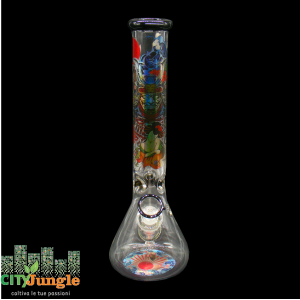 Black Leaf - Bong in vetro set Ronin & Geisha ampolla