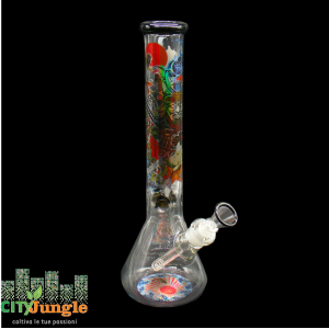 Black Leaf - Bong in vetro set Ronin & Geisha ampolla