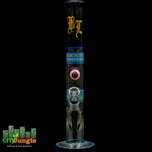 Black Leaf - Bong in vetro Psyclops 45cm cylinder