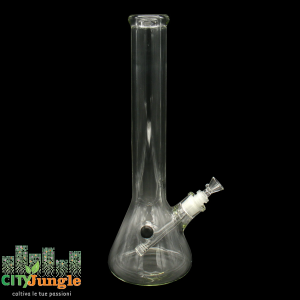 Black Leaf - Bong in vetro Flask 9mm ampolla