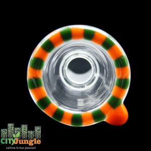 RooR - Braciere 18.8mm personalizzato Rasta verde-arancione
