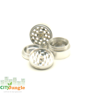 Aerospaced - Grinder 4 parti Ø40mm Argento