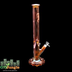 Bong Black Leaf - Ice Rainbow Effect