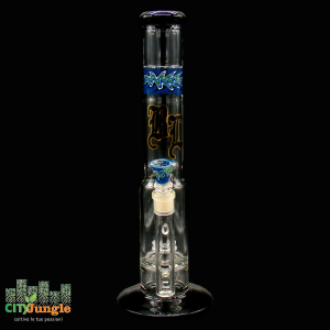 Black Leaf - Bong in vetro Dome Percolator Blu