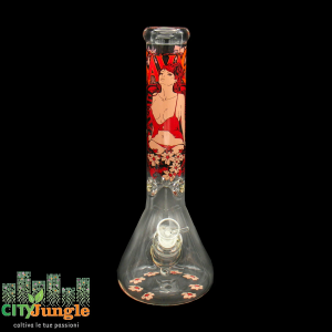 Black Leaf - Bong in vetro Savage pin-up