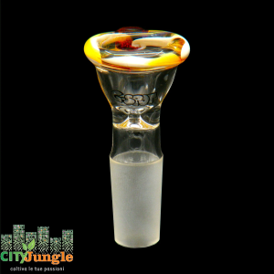 G-spot - Braciere Pure bowl cone ambra/bianco 14.5mm