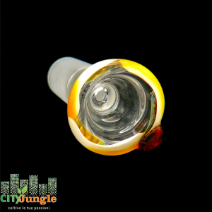 G-spot - Braciere Pure bowl cone ambra/bianco 14.5mm