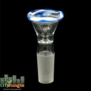 G-spot - Braciere Pure bowl cone blu/bianco 14.5mm
