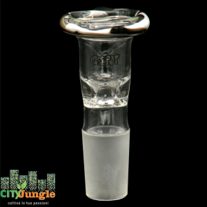 G-spot - Braciere Tulip bowl nero/bianco 18.8mm