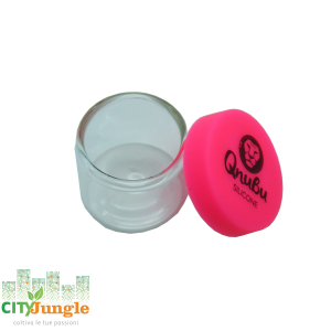 Qnubu - Contenitore in cristallo tappo in silicone 2ml