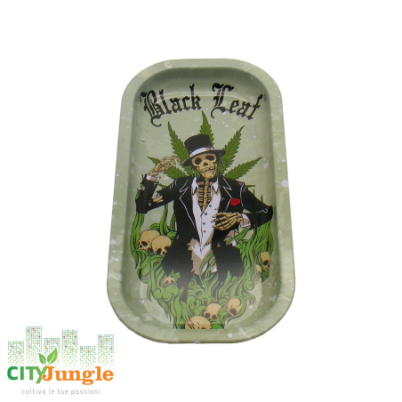 Black Leaf - Vassoio in metallo Hempmaster