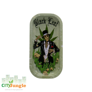 Black Leaf - Vassoio in metallo Hempmaster