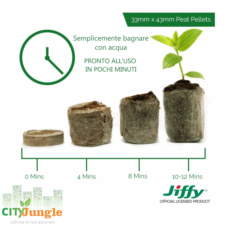 VASI DI TORBA JIFFY Per Semina E Trapianto -Mod. 122 - Cm6 - Foto 4