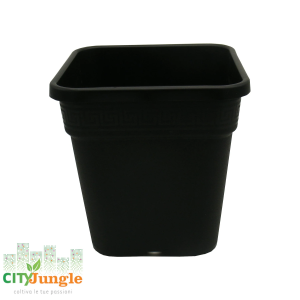 Vaso in plastica dura quadrato 28.5X28.5X29 14L