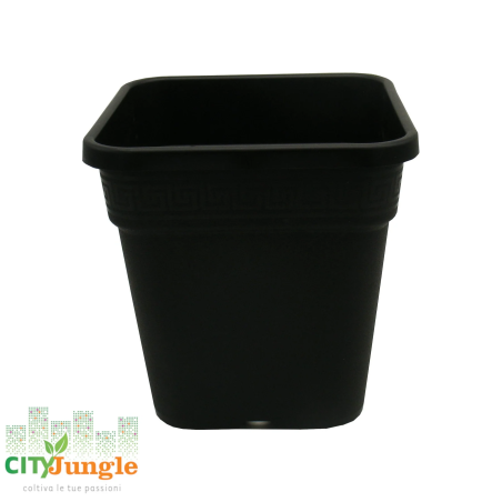 Vaso in plastica dura quadrato 28.5X28.5X29 14L