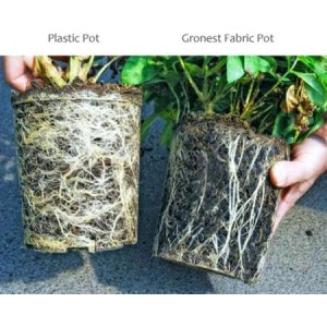 Gronest - Vaso in geotessile 26,5x26,5x27h 19L