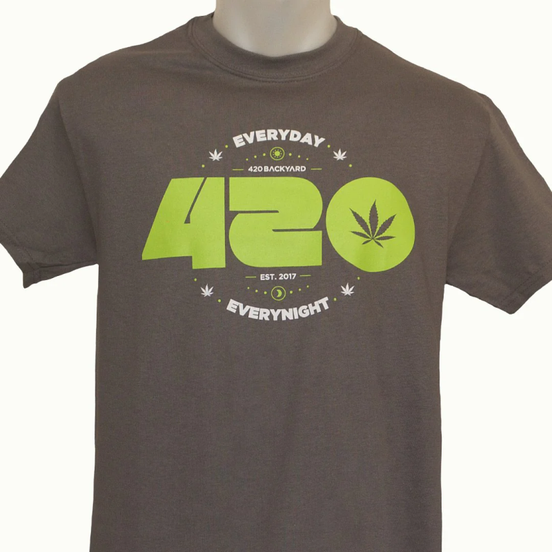 420 Backyard - Maglietta a maniche corte "420 Everyday" Grigia