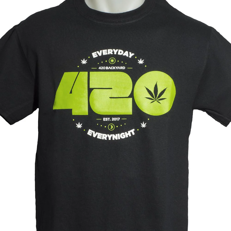 420 Backyard - Maglietta a maniche corte "420 Everyday" Nera