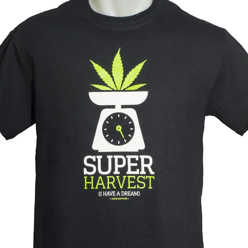 420 Backyard - Maglietta a maniche corte "Super harvest" Nera