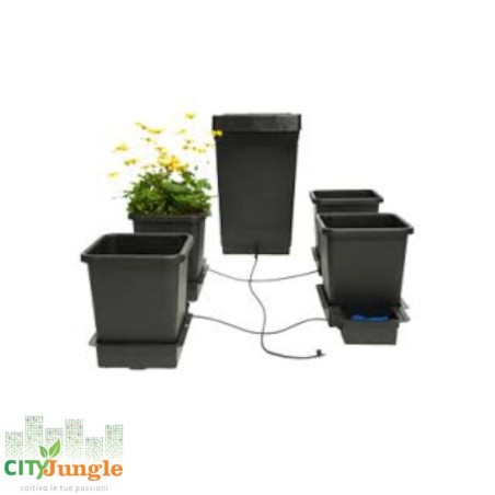 Autopot - 1 Pot System - Kit 4 vasi new aquavalve (Con tanica 47LT +raccordo 9MM)