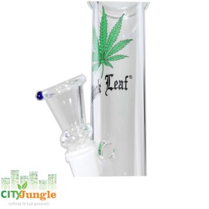 Black Leaf - Bong in vetro Foglia di Canapa