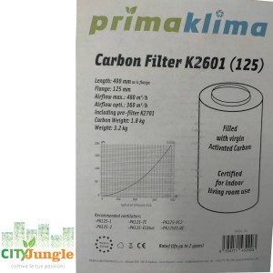 PRIMA KLIMA - Filtro carboni attivi Ø125